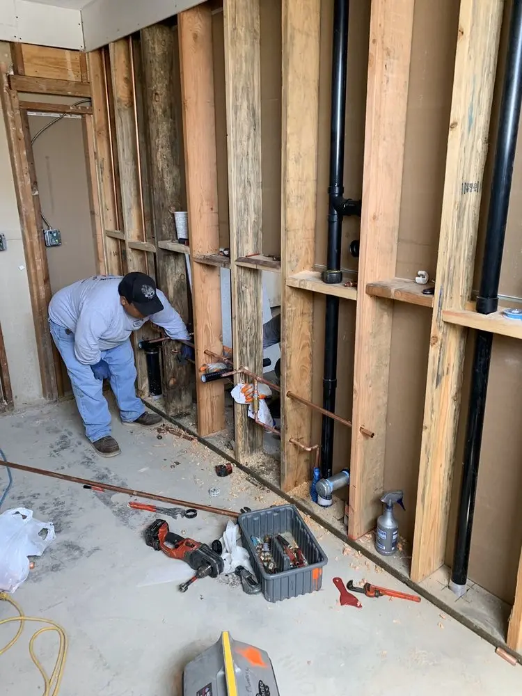 Commercial rough-in plumbing for Gas Line Repair in North Center